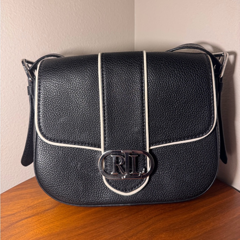 Ralph Lauren Addie Leather Crossbody Bag - Picture 2 of 12